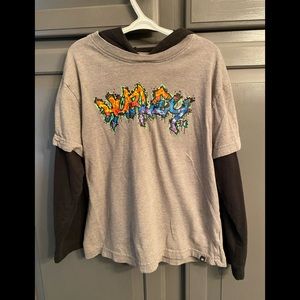 Hurley long sleeve hooded T-shirt